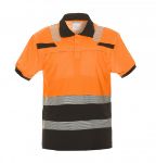 Afbeeldingen van Hydrowear polo Thorne fluor oranje/zwart XS
