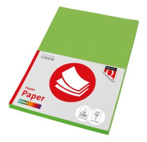 Afbeeldingen van Kopieerpapier Quantore Colour A4 120gr helgroen 100 vel