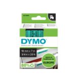 Afbeeldingen van Labeltape Dymo LabelManager D1 polyester 19mm zwart op groen S0720890