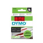 Afbeeldingen van Labeltape Dymo LabelManager D1 polyester 19mm zwart op rood S0720870
