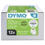 Afbeeldingen van Etiket Dymo LabelWriter naamkaart 54x101mm 12 rollen á 220 stuks wit S0722420