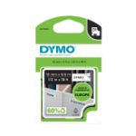 Afbeeldingen van Labeltape Dymo LabelManager D1 polyester 12mmx5.5m zwart op wit S0718060