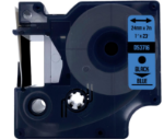 Afbeeldingen van DULA Dymo D1 53716 - S0720960 zwart op blauw
