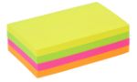Afbeeldingen van Memoblok Quantore 76x127mm neon assorti 4 kleuren (geel, groen, roze en oranje) 400 vel