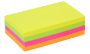 Afbeeldingen van Memoblok Quantore 76x127mm neon assorti 4 kleuren (geel, groen, roze en oranje) 400 vel