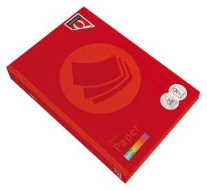 Afbeeldingen van Kopieerpapier Quantore Colour A4 80gr felrood 500 vel