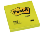 Afbeeldingen van 3M memoblok neon geel 76x76 , 654nyel 