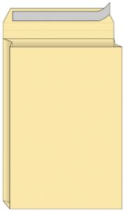 Afbeeldingen van Envelop Quantore monsterzak 262x371x38mm zelfklevend creme 10 stuks