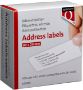 Afbeeldingen van Labeletiket Quantore DK-11201 29x90mm adres wit 400 stuks