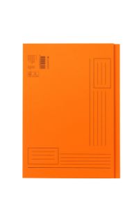 Afbeeldingen van Vouwmap Quantore A4 ongelijke zijde 250gr oranje