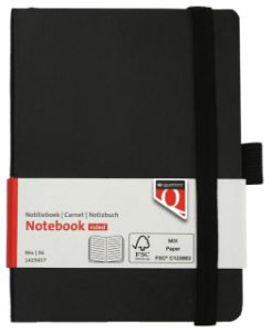 Afbeeldingen van Notitieboek Quantore A6 flex lijn 192blz 80gr zwart