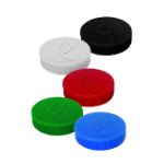 Afbeeldingen van Magneet Quantore 20mm 300gram assorti 10 stuks Wit, rood, blauw, groen en zwart.