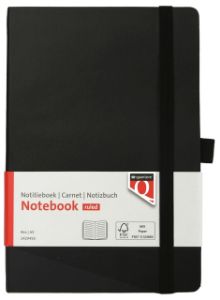 Afbeeldingen van Notitieboek Quantore A5 flex lijn 192blz 80gr zwart