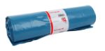 Afbeeldingen van Afvalzak Quantore LDPE T70 240L blauw extra stevig 65/25x140cm rol à 10st