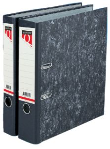 Afbeeldingen van Ordner Quantore A4 80mm karton gewolkt