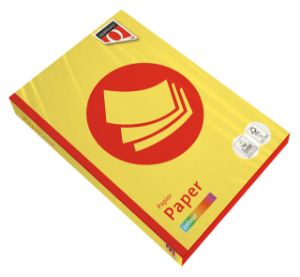 Afbeeldingen van Kopieerpapier Quantore Colour A4 80gr zwavelgeel 500 vel