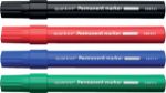 Afbeeldingen van Permanent marker Quantore rond 1-1.5mm assorti 4 stuks