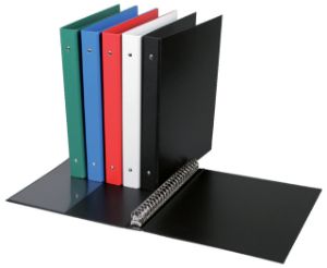 Afbeeldingen van Ringband Quantore A4 23-rings O-mechaniek 19mm PP assorti