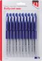 Afbeeldingen van Balpen Quantore drukknop blauw 10 stuks