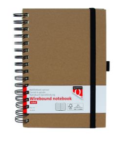 Afbeeldingen van Notitieboek Quantore A5 spiraal lijn 192blz 80gr kraft