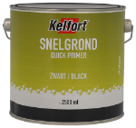 Afbeeldingen van Kelfort Grondverf snelgrond zwart 2500ml