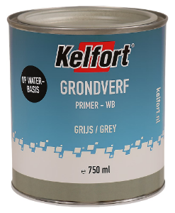 Afbeeldingen van Kelfort grondverf op waterbasis grijs 750 ml