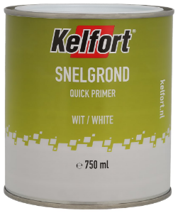 Afbeeldingen van Kelfort Grondverf snelgrond wit 750ml