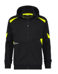 Afbeeldingen van Dassy Santos hoodie zwart/fluogeel