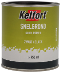 Afbeeldingen van Kelfort Grondverf snelgrond zwart 750ml