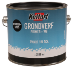 Afbeeldingen van Kelfort grondverf op waterbasis zwart 2500ml