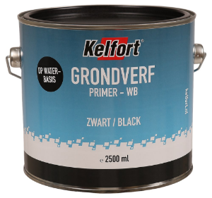 Afbeeldingen van Kelfort grondverf op waterbasis zwart 2500ml