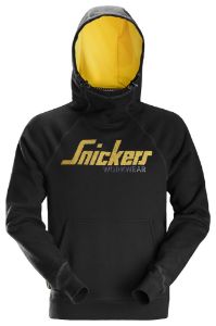 Afbeeldingen van Snickers Workwear Logo Hoodie 2889 zwart