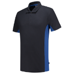 Afbeeldingen van Tricorp bicolor polo navy/korenblauw