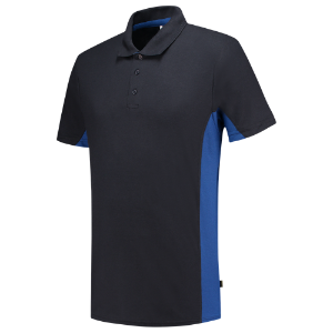 Afbeeldingen van Tricorp bicolor polo navy/korenblauw