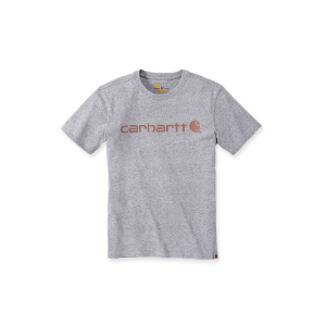 Afbeeldingen van Carhartt Loose fit heavyweight short-sleeve logo graphic t-shirt grijs