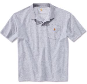 Afbeeldingen van Carhartt polo heather grijs