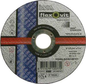 Afbeeldingen van Flexovit Doorslijpschijf Vlak Long Life Inox
