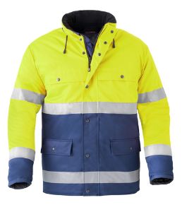 Afbeeldingen van Havep parka 4133 navy/fluor geel