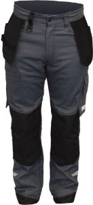 Afbeeldingen van Kelfort broek stef grijs zwart