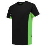 Afbeeldingen van Tricorp t-shirt Bicolor 102004 zwart/lime