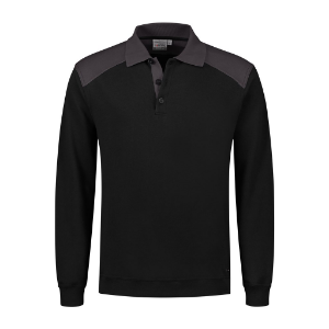 Afbeeldingen van Santino polosweater Tesla zwart/grijs