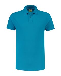 Afbeeldingen van L&S polo turquoise
