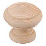 Afbeeldingen van INTERSTEEL Knop paddestoel/rand essenhout