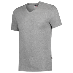 Afbeeldingen van TRICORP CASUAL T-shirt V Hals Fitted grijs melange