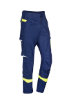 Afbeeldingen van Sioen broek Barcus multinorm ARC marineblauw/fluor geel