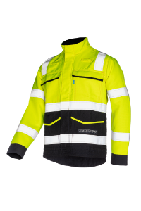 Afbeeldingen van Sioen jack Orlu ARC fluor geel/marine