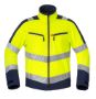 Afbeeldingen van Havep softshell jack marine-fluor geel XS