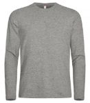 Afbeeldingen van Clique T-shirts lange mouw grijs melange