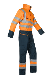 Afbeeldingen van Sioen 7253 Overall Carret fluor oranje/marine