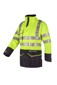 Afbeeldingen van Sioen 7227 Jas Arc Nash fluor geel/marine
